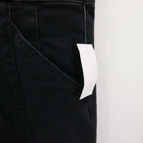 Free People We The Free Jayde Flare Jumpsuit Black Mamba NWT Denim Size L - Picture 8 of 12